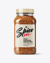 Plastic Jumbo Jar with Steak Seasoning Mockup
