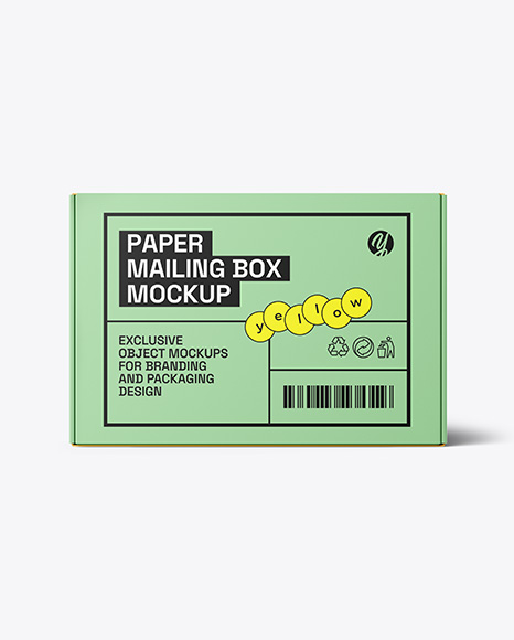 Paper Mailing Box Mockup