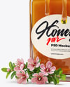 Opened Glass Jar with Manuka Honey Mockup