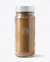 Glass Jar with Grounded Coriander Mockup