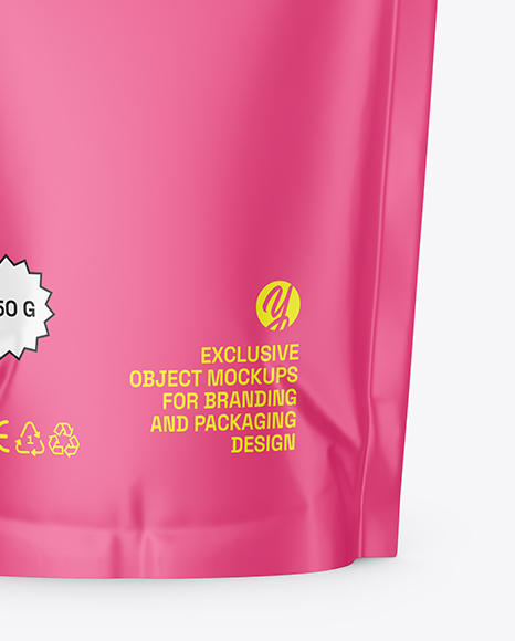 Matte Stand-up Pouch Mockup