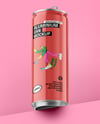 Aluminium Can With Glossy Finish Mockup