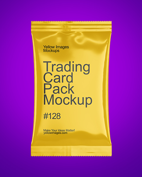 Glossy Trading Card Pack Mockup