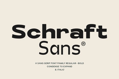Schraft Sans Font Family - Magazine font