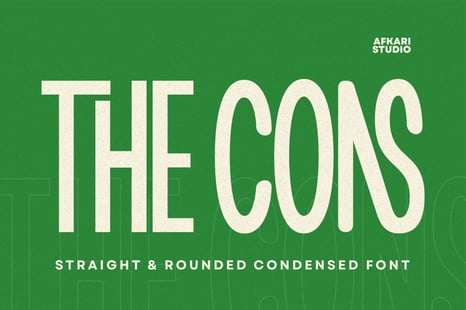 The Cons - Condensed Sans Serif Display Font - Sans serif fonts