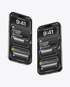 Two Iphones 17 Pro Mockup