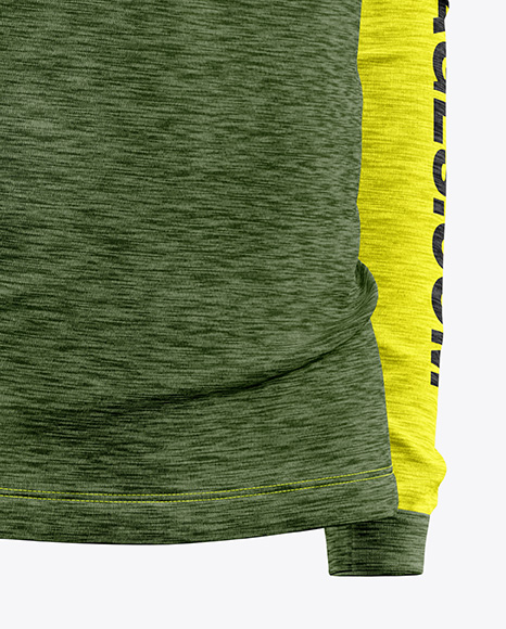 Melange Jersey Mockup - Half Side View