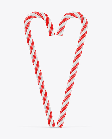 Two Candy Canes Mockup - Christmas mockup