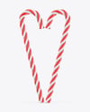 Two Candy Canes Mockup