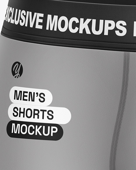 Men's Compression Shorts Mockup