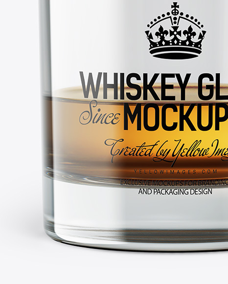 Whisky Tumbler Glass Mockup