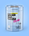 Clear Plastic Tube Mockup
