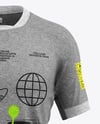 Heather T-Shirt Mockup - Front View