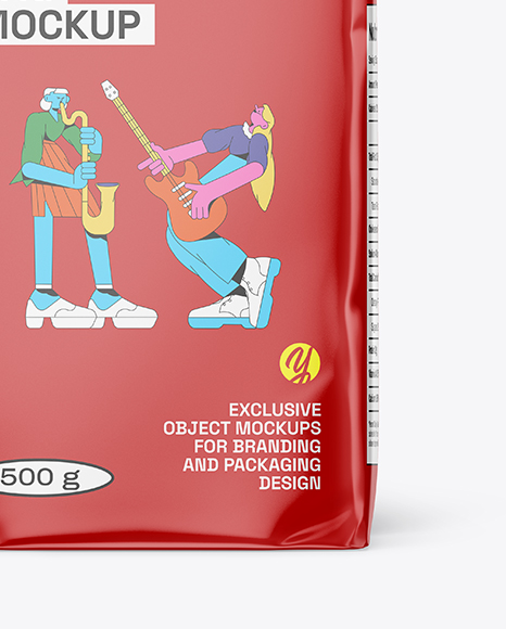Matte Coffee Bag Mockup