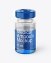Clear Glass Medical Ampoule Mockup