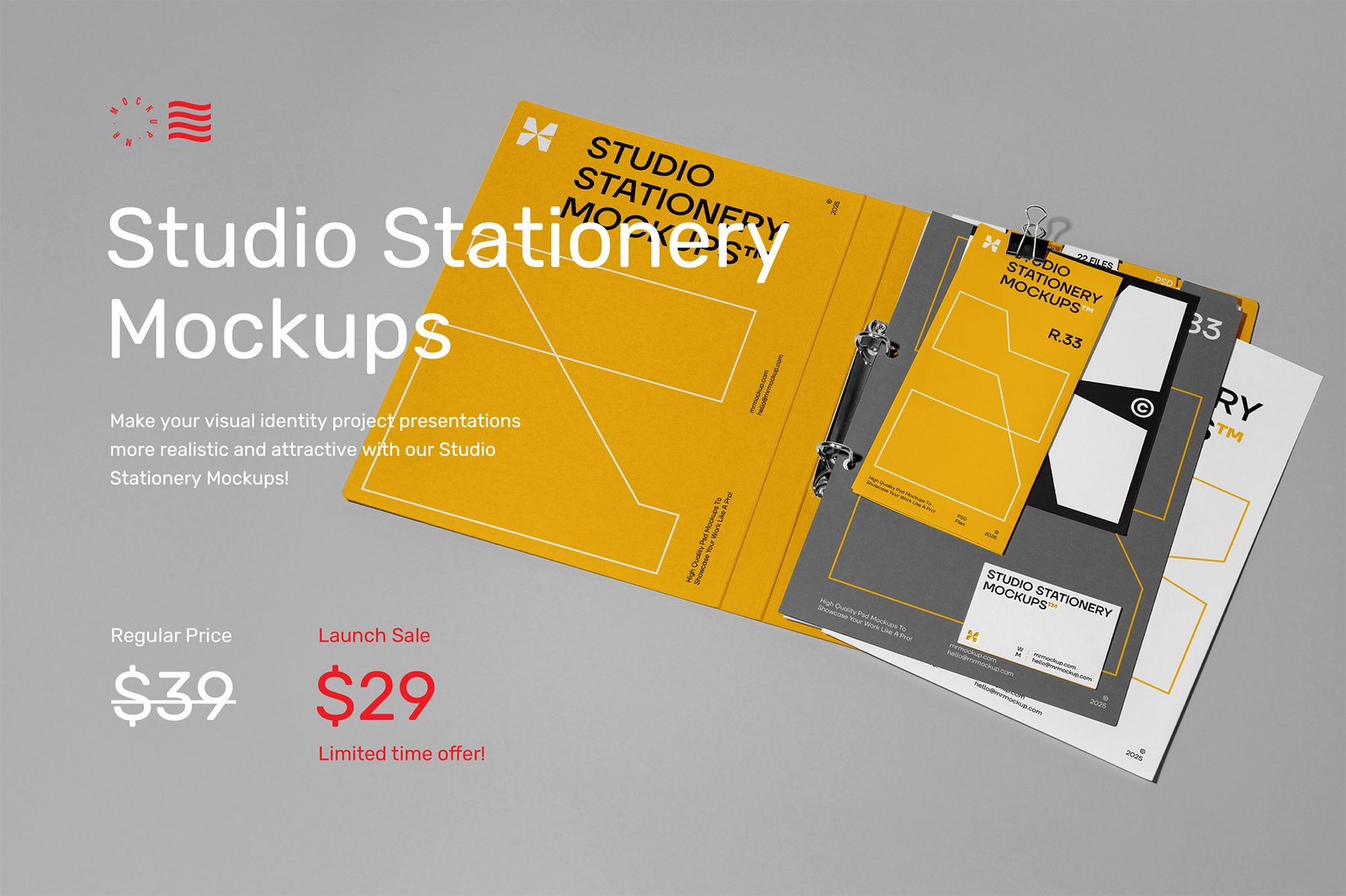 Studio Stationery Mockups