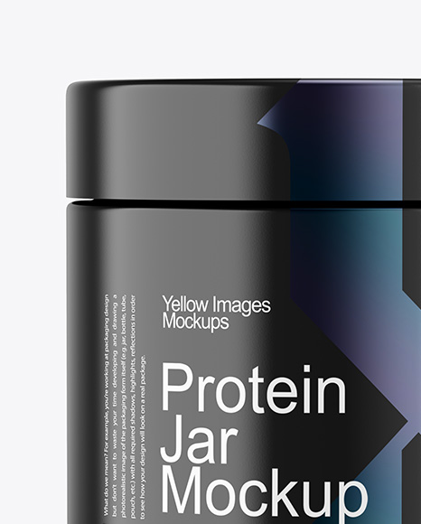 Matte Plastic Jar Mockup