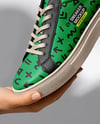 Woman's Hands Holding Sneaker Mockup