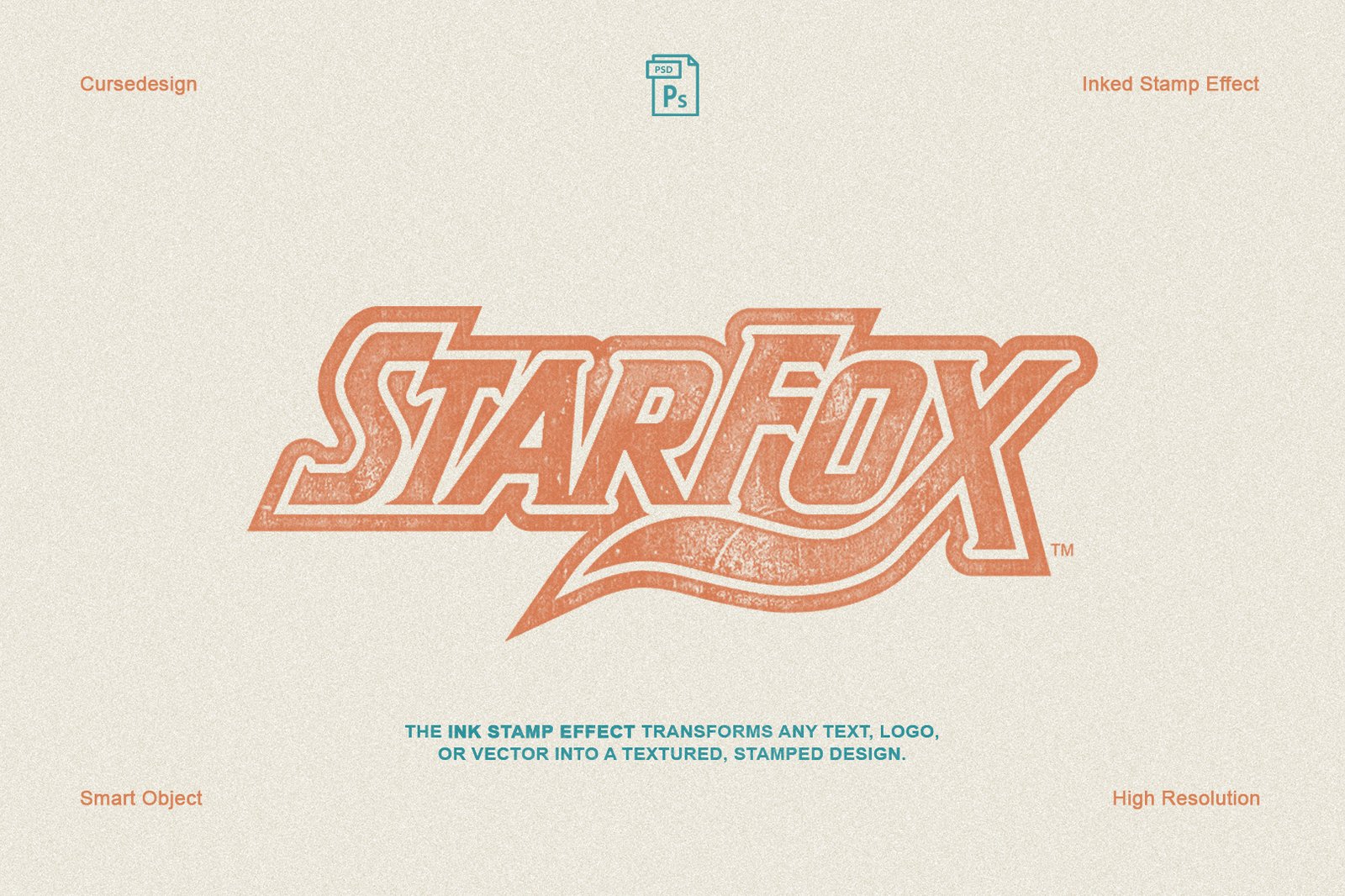 Inked Stamp Effect – 5 PSD Files