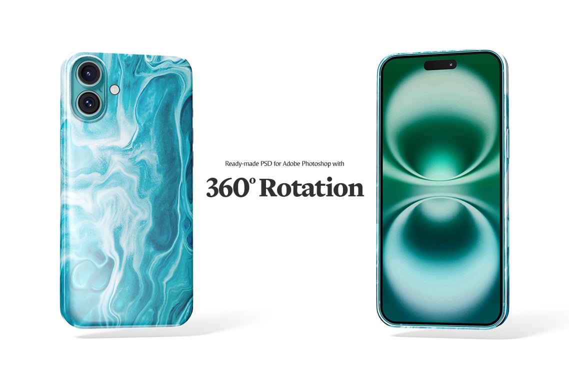 iPhone 16 &amp; 16 Plus Case Animated Mockups