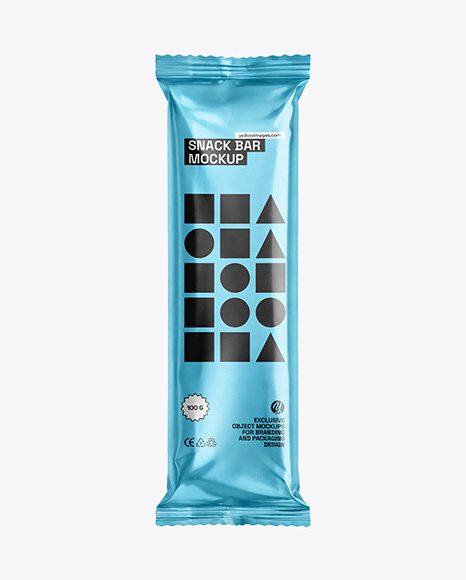 Metallic Snack Bar Mockup