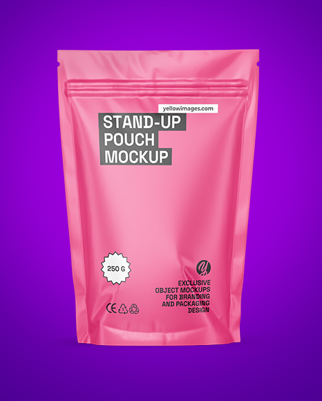 Matte Stand-up Pouch Mockup