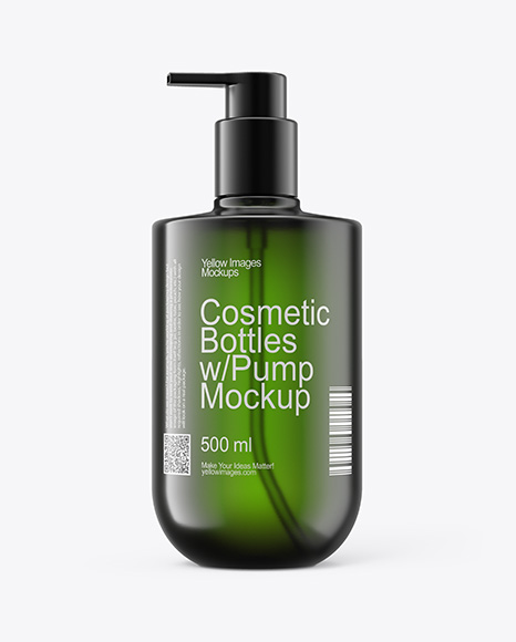 500ml Cosmetic Bottle Mockup