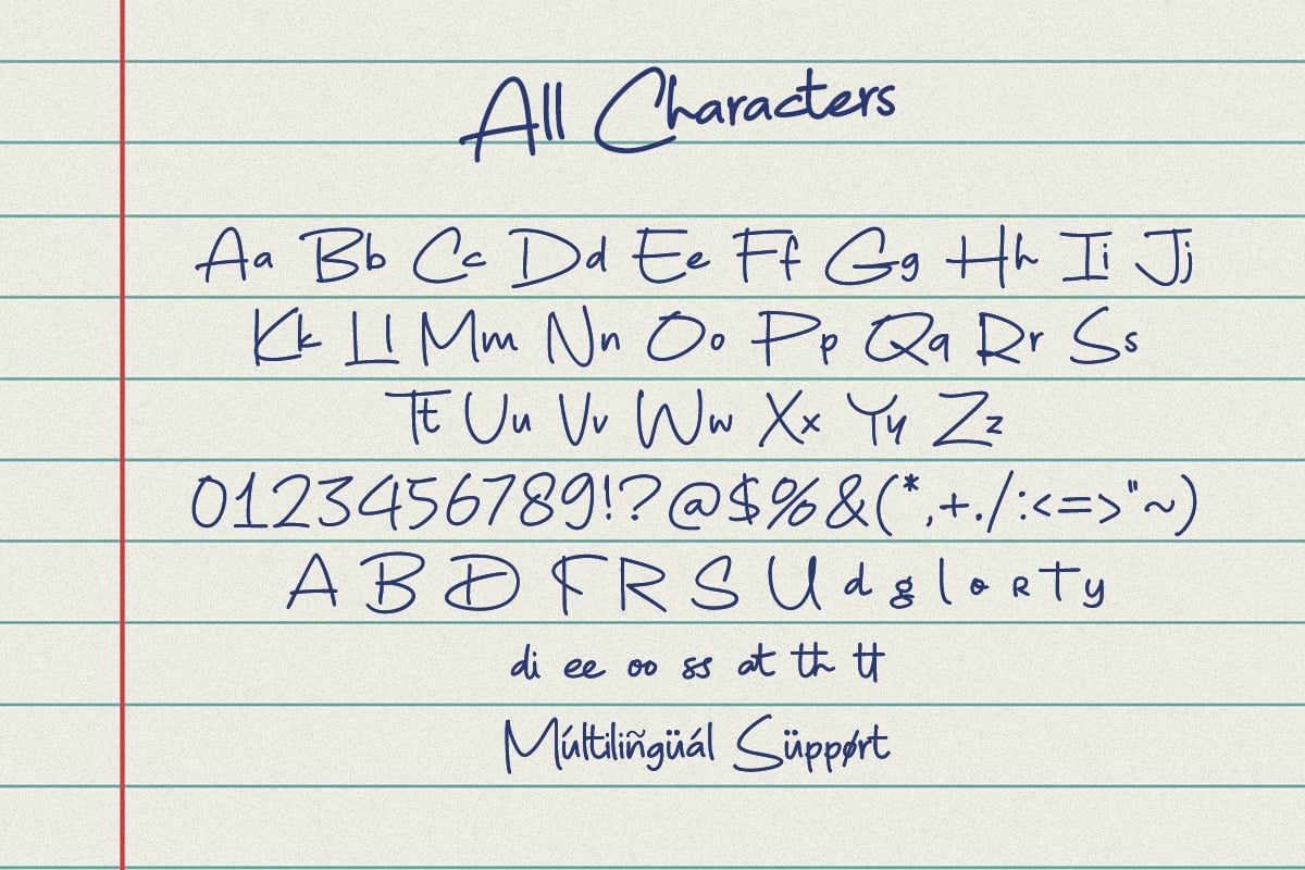 Jacknote - Handwritten Marker Note Font