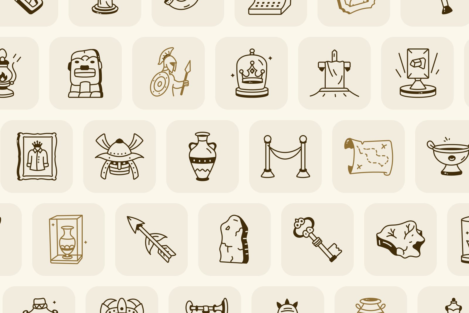Doodle Museum Icon Set