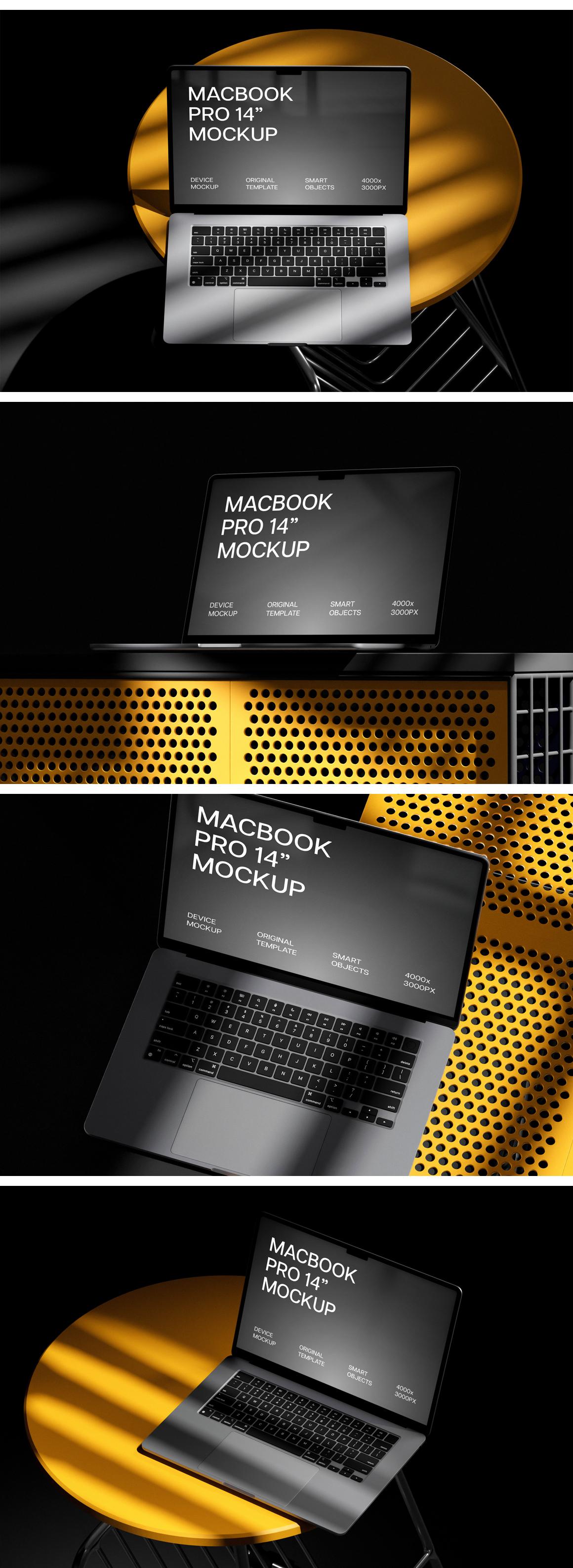 Macbook Pro 14&#034; Mockups