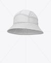 Twill Bucket Hat Mockup - Front Half Side View