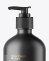 Matte Bottle with Pump Mockup