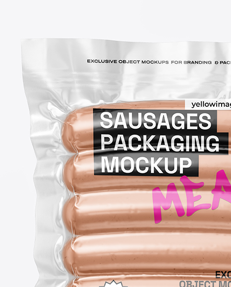 Transparent Sausages Pack Mockup