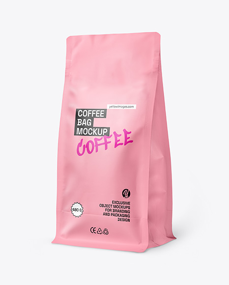 Matte Coffee Bag Mockup - Coffee packaging mockup