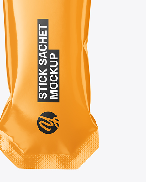 Glossy Stick Sachet Mockup