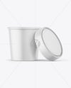 Matte Ice Cream Cup Mockup