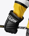 Man Wearing Full Ice Hockey Kit Mockup