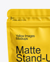 Matte Stand-Up Pouch Mockup