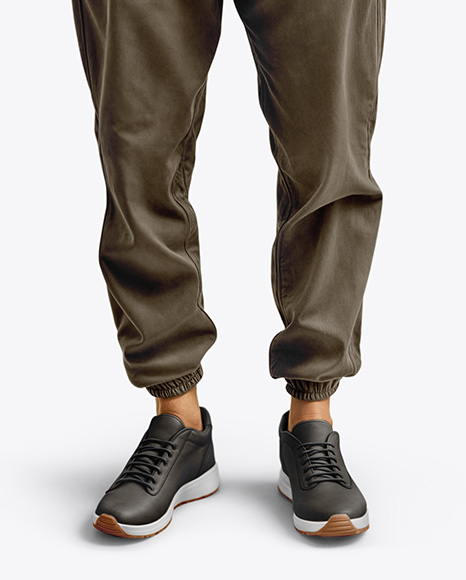 Man Wearing an Oversize T-shirt and Pants Mockup