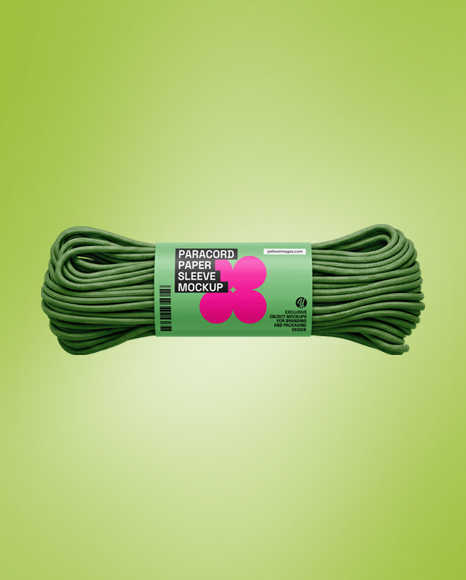 Paracord with Paper Sleeve Mockup