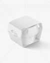 Glossy Plastic Container With Label Mockup