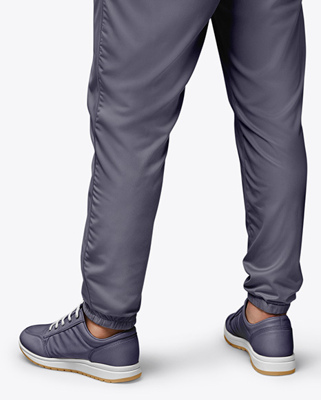Man Wearing a Sweatshirt and Pants Mockup