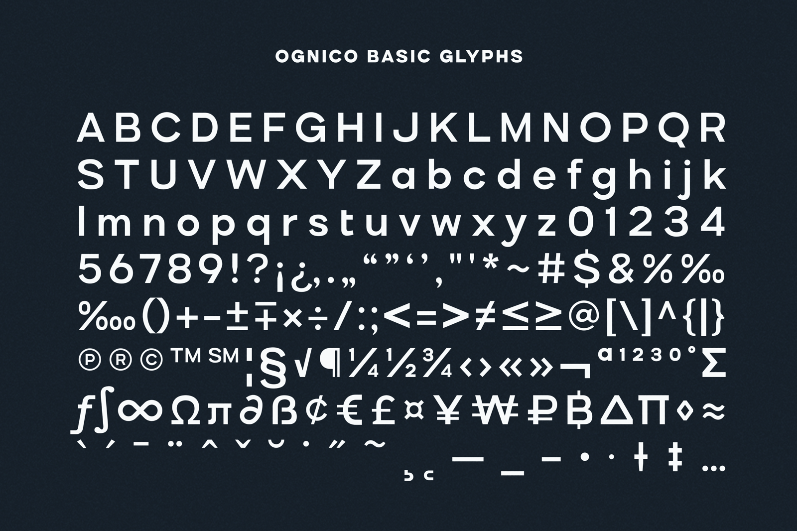 Ognico - Display Sans-Serif Font