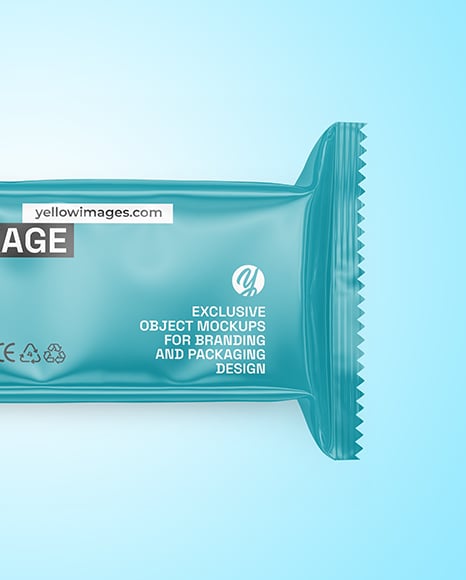 Glossy Snack Package Mockup