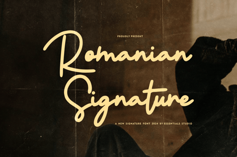Romanian signature - Elegant Monoline Font - Corporate fonts