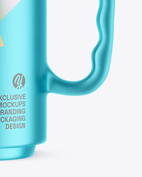 Matte Metallic Mug Mockup