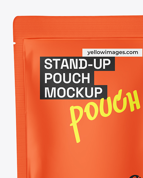 Matte Stand-up Pouch Mockup