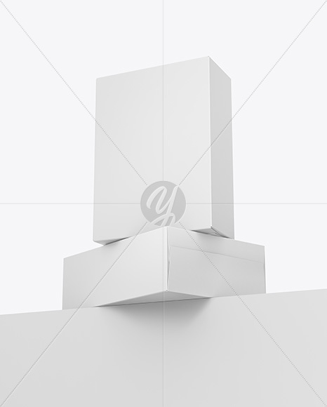 Two Paper Boxes Mockup