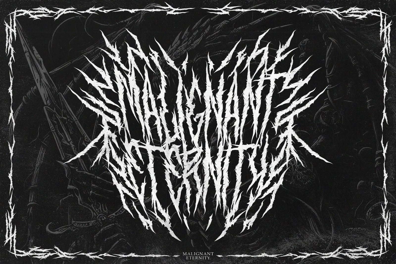 Syndrome – Condensed Black Metal Font