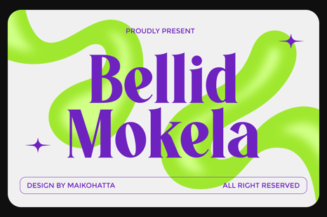 Bellid Mokela - Bold Serif Typeface - Magazine font